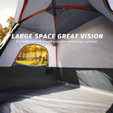 UNP 4-Person Tent, Portable Cabin Tent, Camping Tent 4-Person Easy Set Up, Waterproof with Top Rainfly for Outdoor Camping/Hiking